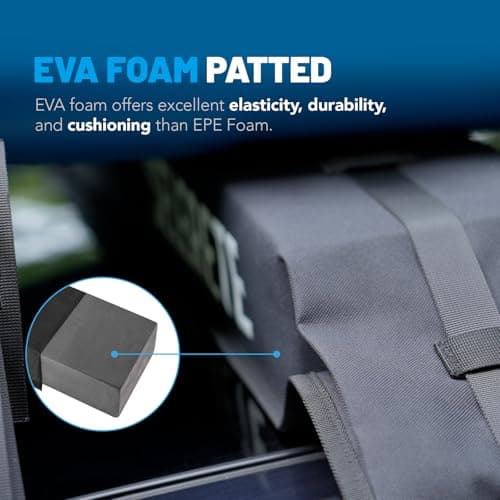 Universal Car Soft Kayak Roof Rack Pads for Kayak Surfboard SUP with 20FT Durable Tie-Down Straps, 2 Tie Down Rope, 4 Quick Loop Straps