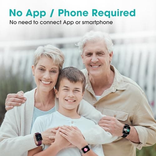 Pedometer Watch Senior Friendly No App/Phone Required, Waterproof Fitness Tracker Watch with Step Counter Calories/Sleep Tracker for Walking Running for Men Women