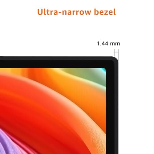 Amazon Basics 24 Inch (23.8 inch viewable) Monitor, FHD 1080P, Max 100Hz, VESA Compatible, Built-in Speakers, Black