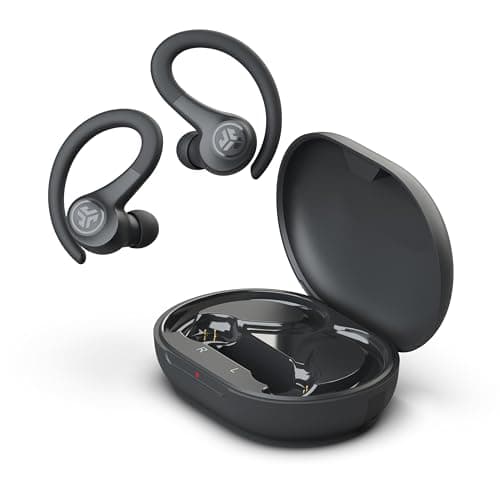 JLab Go Sport+ Wireless Workout Earbuds Featuring C3 Clear Calling, Secure Earhook Sport Design, 35+ Hour Bluetooth Playtime, and 3 EQ Sound Settings (Graphite)