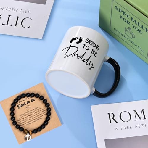 YHRJWN New Dad Gifts, Christmas Gifts for New Daddy, Father to Be Gift, Expectant Dad Gift, Soon to Be Daddy Set