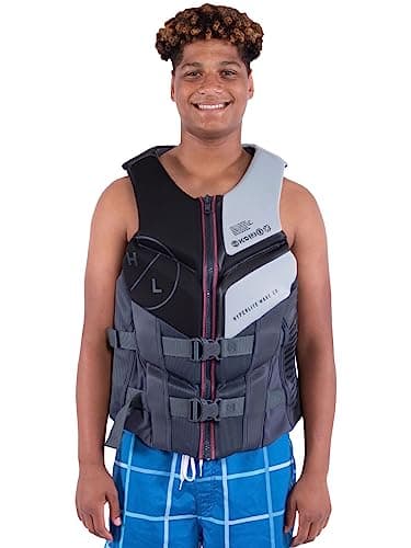 HyperLite Men's Elite Life Jacket - US Coast Guard Approved Level 70 Buoyancy Aid, Great for Any Water Sports Activity Including Boating, Paddle & Swimming