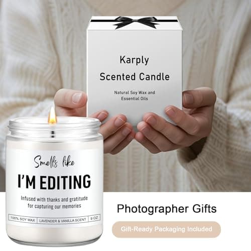 Candle, Photography Gifts for Photographers Men, Women, Photographer Gifts, Christmas, Cool Funny Presents for Photographers, Wedding, Camera Lovers, Videographer, Video Editor, Film Maker B0F8B53HLT