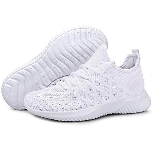 Feethit Womens Slip On Walking Shoes Non Slip Running Shoes Breathable Workout Shoes Lightweight Gym Sneakers