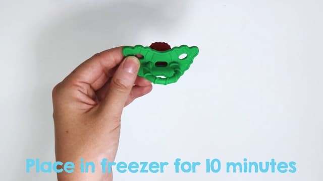 RaZbaby RaZberry Silicone Teether Pacifier – Teething Relief for Infants, Food-Grade, BPA-Free, Hands-Free Design, Natural Berrybumps Fruit Texture for Sensory Development, Freezable – Red