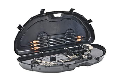Plano Protector Compact Bow Case, Black, Hard Bow Case, Holds up to Five Arrows, Anti-Crush Archery Storage and Protection