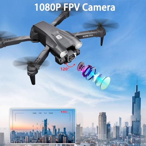 MOCVOO Drone with Camera for Adults, 1080P HD Mini FPV Drones for Kids Beginners, Foldable RC Quadcopter Toys for Boys Girls with Altitude Hold, 3D Flip, 3 Speeds, Headless Mode, Carrying Case