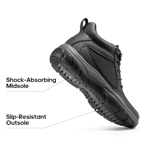 NORTIV 8 Men's Hiking Boots Lightweight Fashion Casual Chukka Ankle Boots Elevation