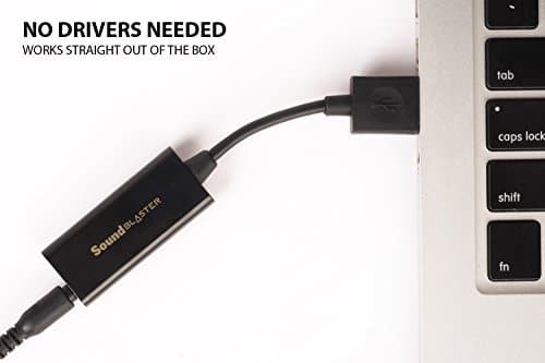 Creative Labs Sound Blaster Play! 3 External USB Sound Adapter for Windows and Mac. Plug and Play (No Drivers Required). Upgrade to 24-Bit 96Khz Playback
