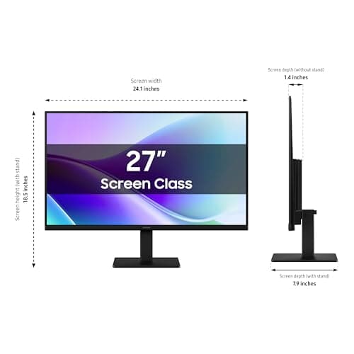 Samsung 27" S3 (S32GF) FHD High Resolution 120Hz Monitor with IPS Panel, Flicker Free, Eye Saver Mode, LS27F320GANXZA, 2025