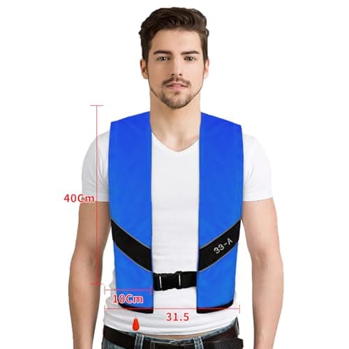 Automatic Inflatable Life Jacket|Life Vest for Adults|PFD Low Profile|Supports up to 330 lbs