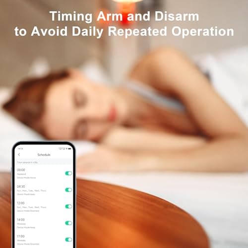Home Security System with Camera, WiFi + GSM Home Alarm Kit with Phone App Alert, Door/Window Sensor, Remote Control for Apartments (13 Pieces)