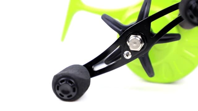 FREE FISHER Ice Fishing Reels 3.2:1 Gear Ratio Ultra Smooth 3+1Ball Bearings Strength CNC-machined Aluminum Inline Ice Fishing Reel with Left/Right Hand Retrieve