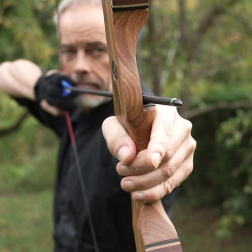 Sanlida Eagle X9 New 58" RTH Standard Recurve Bow and Arrow Set for Adults and Hunters, Wooden Takedown Recurve Bow Package for Outdoor and Practice 25-60 Lbs