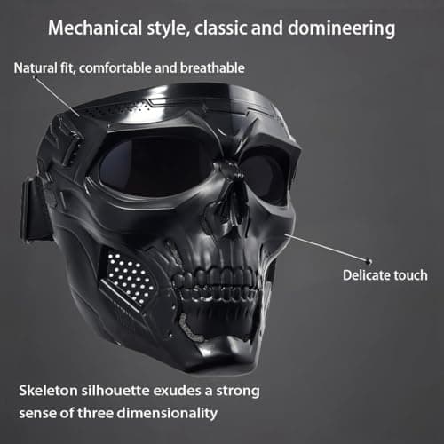 Motorcycle Face Mask Full Face,Dirt Bike Goggles Motocross, ATV, Offroad, Riding Racing Goggles for Men Women
