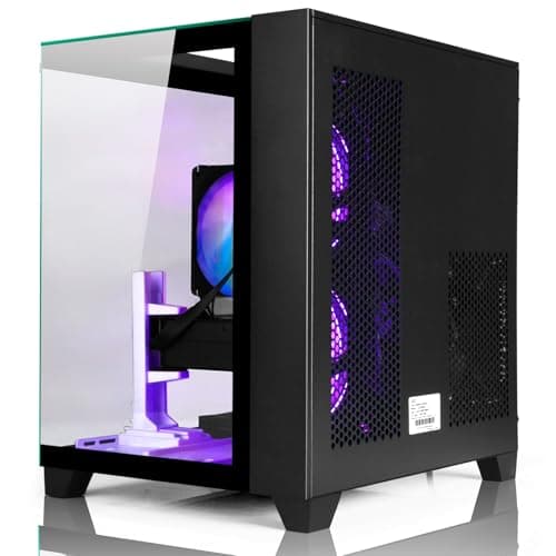LXZ Prebuilt Gaming PC Ryzen 7 8700F, GeForce RTX 5060 (8GB), 32GB DDR5 RAM, 1TB NVMe 3.0 SSD – Desktop Computer, Tower PC for VR 4K Gamers & Creators