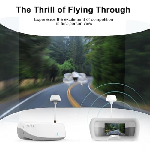 APEX FPV Drone Kit,FPV Goggles,First-person view drone,FPV Racing Drone for Beginners,Low-Latency 5.8G Transmission, Drop-Resistant,VR70-2.0