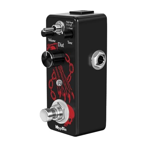 IOppWin HOLY WAR Heavy Metal Distortion Pedal - 3 Mode (Lo/Hi Boost) True Bypass, Mini Metal Casing, Guitar Effects Pedal