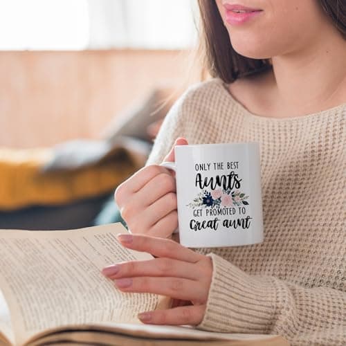 Promoted to Great Aunt Mug, Great Aunt Coffee Cups Ceramic, Great Aunt Coffee Mug, Great Aunt Gifts, Gifts for Great Aunt, Great Aunt Coffee Mug Gifts for Promoted to Great Aunt