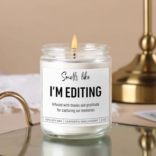 Candle, Photography Gifts for Photographers Men, Women, Photographer Gifts, Christmas, Cool Funny Presents for Photographers, Wedding, Camera Lovers, Videographer, Video Editor, Film Maker B0F8B53HLT