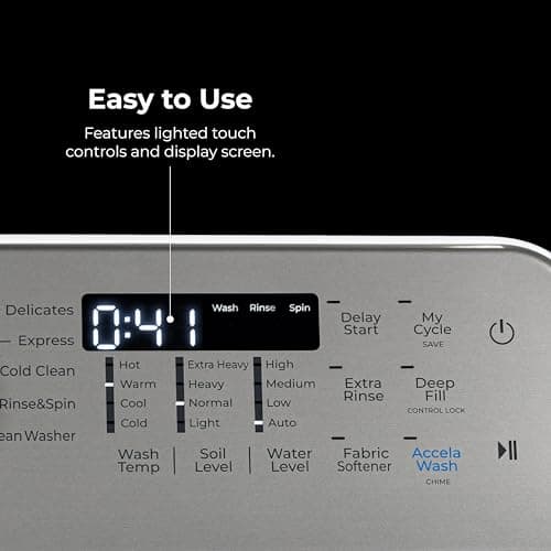 Kenmore 4.5 cu. ft. Top Load Washer with Triple Action Impeller for Tough Dirt & Stains - Reduce Laundry Time with Accela Wash & Express Wash - LED - White