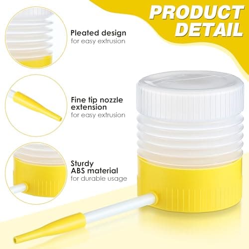 Qualirey 2 Pack Diatomaceous Earth Powder Duster with 6 Inch Extension Nozzle, Diatomaceous Earth Powder Duster for Pest Control, Powder Sprayer for Indoor and Outdoor Use