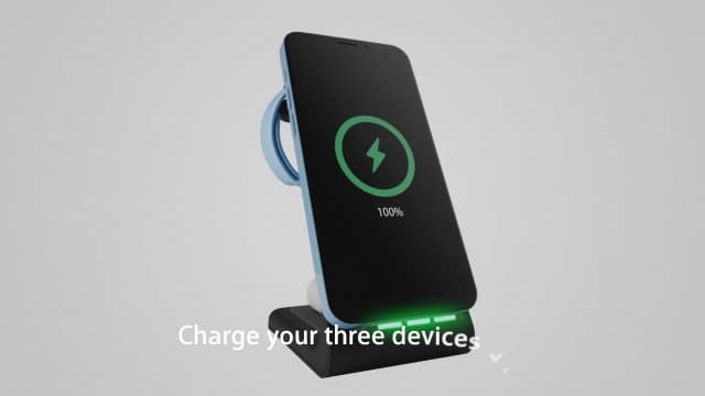 3 in 1 Wireless Charging Station, 2026 Upgraded Fast Desk Charger Station for iPhone 17 16 15 14 13 12 Pro Max Plus, Charger Stand for Apple Watch 11 10 9 8 7 6 5 4 3 2 Ultra SE, Airpods 4 3 2 Pro