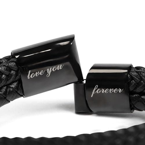 To My Son Bracelet Gift From Mom & Dad | Gifts for Son, Teen Boys for Birthday, Graduation, Christmas & Easter | Beautiful Cuban Cross Bracelet with Heartfelt Message Card & Gift Box