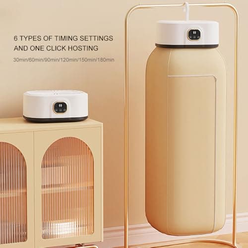 Portable Clothes Dryer - Mini Small Compact Foldable Quiet Fast-Drying Electric Machine with Adjustable Timer & UV Hygiene for Travel,RV, Home,Apartment