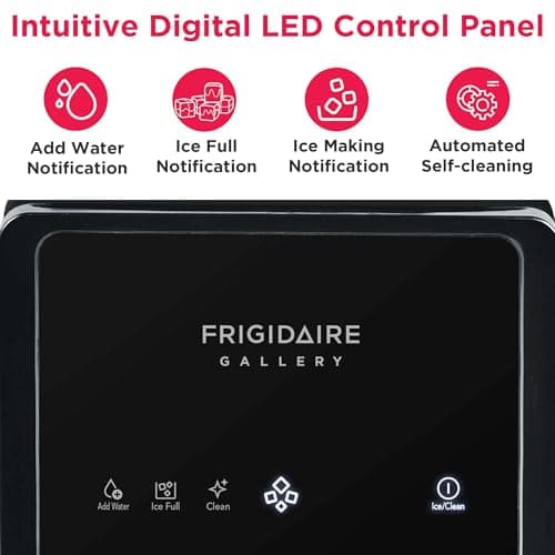 FRIGIDAIRE Touchscreen Nugget Ice Maker, Countertop Ice Machine, Sonic Ice Maker with 33 lbs. Capacity, Slate