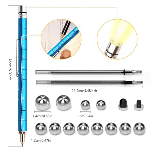 Cool gadget with LED light, transforms into robots, stress relief desk toy, birthday graduation anniversary gift for him Fidget Pen Gift, Multifunction Stress Relief Fidget Toy for Teens and Men B0GZYWB5K5