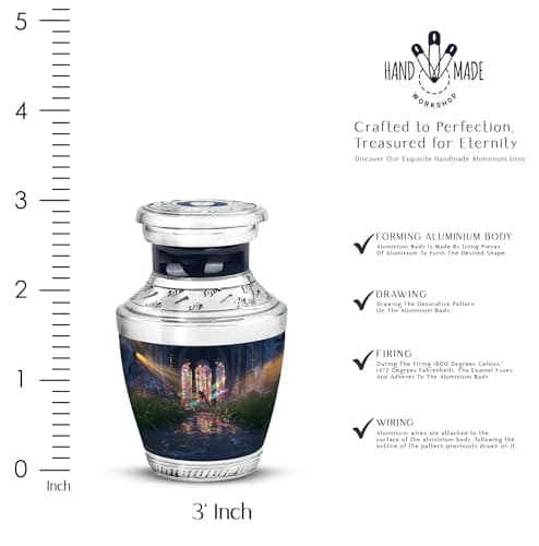 Dragonfly Memorial Keepsake Cremation Urns for Human Ashes for Men - Black Funeral Memorial Urn Small - Miniature Burial Ash Holders - Remembrance Gift for Loss of Mom & Dad (3 Inch) B0FBW9W8WP