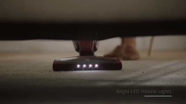 Electrolux Ergorapido Pet Cordless 2-in-1 Vacuum Cleaner with Motorized Pet Nozzle for Easy Pet Hair Removal, 48-Minute Run Time, 2 Power Modes, Chili Red