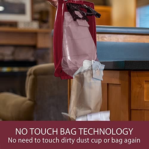 Kenmore BU3040 Intuition Bagged Upright Vacuum Lightweight Cleaner 2-Motor Power Suction with HEPA Filter, 3-in-1 Combination Tool, Handi-Mate for Carpet, Floor, Pet Hair, Red w/No Lift-up