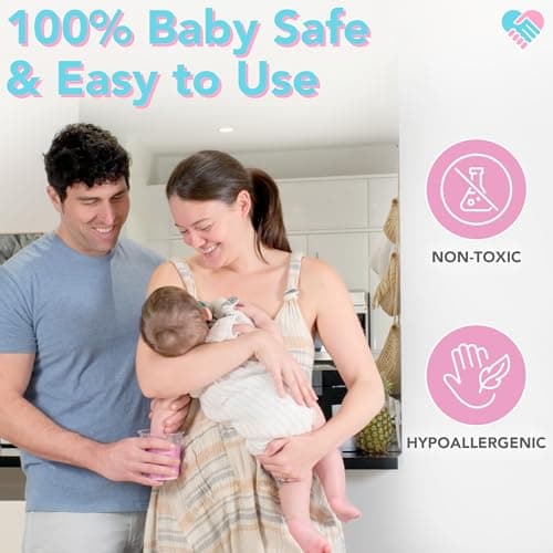 The original baby casting kit - captures newborn hand & foot forever. Non-toxic, safe, easy - perfect new mom gift Luna Bean Baby Casting Kit - Hand & Foot Keepsake Mold, 2pc, New Mom Gift B0DPLBNZNG