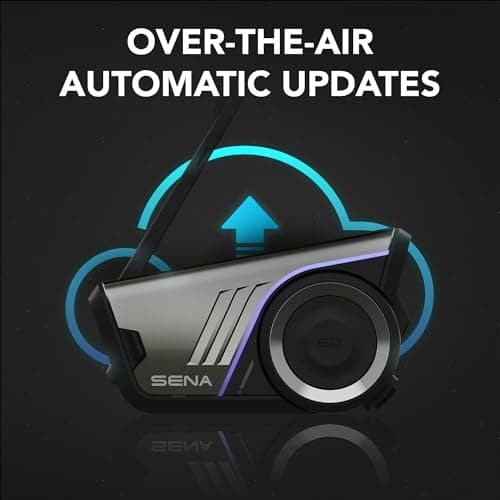 Sena 60S Motorcycle Communication Headset with Wave, Mesh, and Bluetooth Intercom, 2nd Generation Sound by Harman Kardon