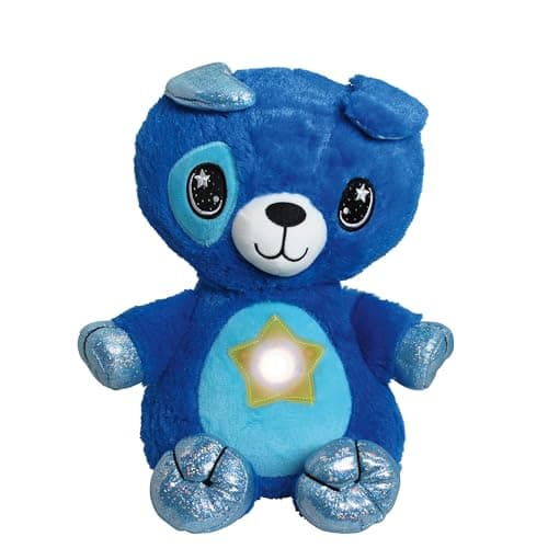 Ontel Star Belly Dream Lites, Stuffed Animal Night Light, Cuddly Blue Puppy - Projects Glowing Stars & Shapes in 6 Gentle Colors, As Seen on TV