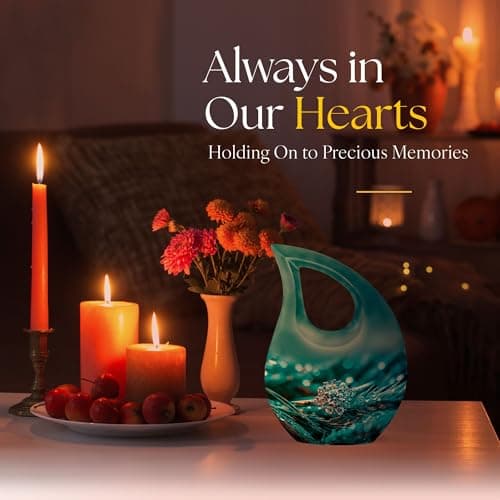 Diamond Ring Funeral Tiny Urns for Adult Ashes Men & Women, Blue Keepsake Drop Funeral Tiny Urn for Ashes Adult Female Cremation 3 Inch, Burial Urn for Daughter & Teenage Girls B0FH759BJ3