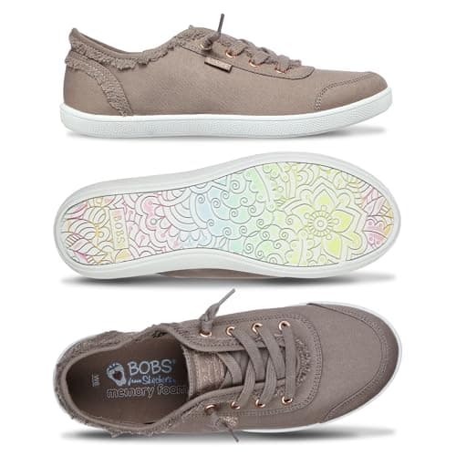 Skechers Women's Bobs B Cute Sneaker – Memory Foam, Flexible Outsole, Lightweight Vegan Shoes