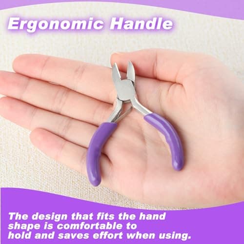 Mini Diagonal Pliers 3 Inches Wire Cutters Small Side Cutter Mini Jewelry Pliers High Hardness Wire Cable Snips Flush Cutter Snips Tools For Wire Wrapping Bending Cutting Snipping B0CJDWVLJH