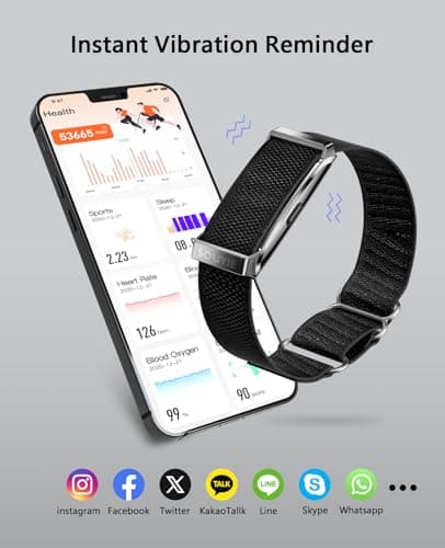 Smart Bracelet for Men Women, Health Activity Fitness Trackers, 24H Sleep Tracker, 24/7 Continuous Heart Rate/Blood Pressure/HRV/Stress Monitor, 170+ Sports Modes Smart Wristband with Free APP 2 Bands