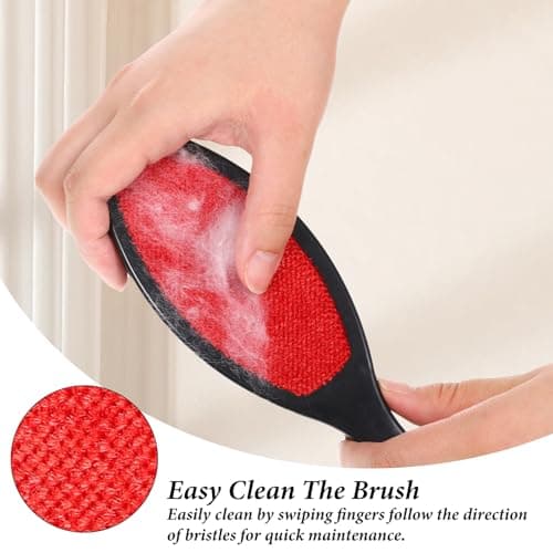 2 Pack Double-Sided Lint Brushes Reusable Lint Remover Brushes for Clothes 2 Sided Pet Hair Remover Washable Clothes Hair Roller Cleaning Brush for Sheet Carpet Furniture Fabric