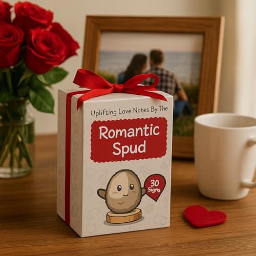 Gift for Husband or Boyfriend - Cute Potato Crochet with 30 Romantic Signs for Him | I Love You Gift Idea for Couples Anniversary, Engagement | Birthday Gift for Men from Wife or Girlfriend