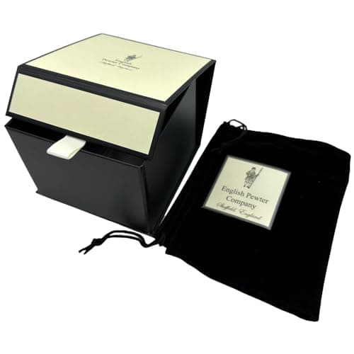 English Pewter Company Vintage Years 1965 60th Birthday or Anniversary Old Fashioned Whisky Rocks Glass Tumbler - Unique Gift Idea For Men [VIN002]