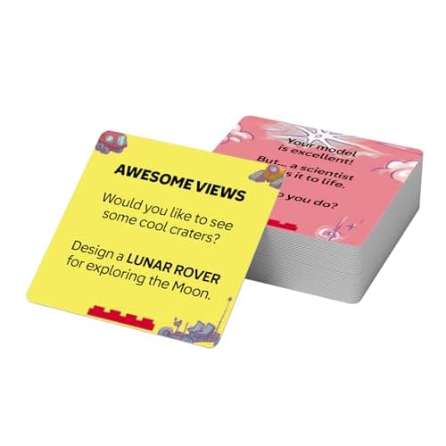 LEGO Recreate Activity Cards – Tech | Build & Play Game with 30+ Activity Cards & 25 LEGO Elements | Ages 6+