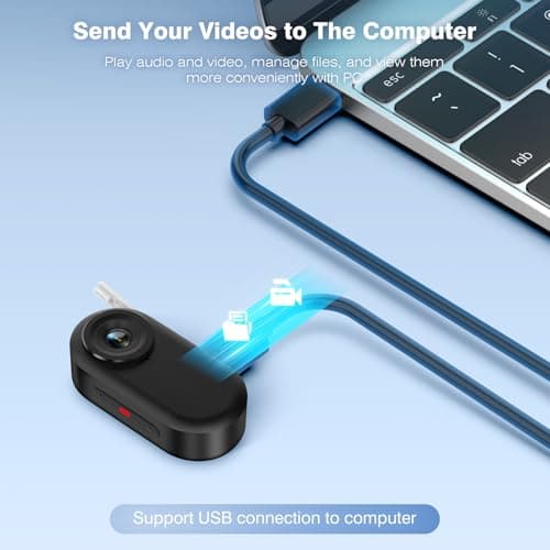 rgjzkgn 128GB Body Cameras with Audio and Video Recording: 1080P FHD Thumb Size Bodycam, Sports Action Body Camera, Wearable Pocket Camera Body Cam for Work, Travel, Fishing, Pet Walking, Outdoor