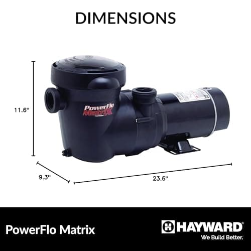 Hayward W3SP15932S PowerFlo Matrix Dual-Speed Above-Ground Pool Pump, 1.5 HP