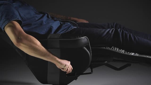 RESPAWN 900 Console Gaming Recliner with Footrest and Lumbar Support - Comfortable Ergonomic Gaming Chair with Headrest, No Wheels, Reclining, Heavy Duty, Racing Style Video Game Chairs - Gray Fabric