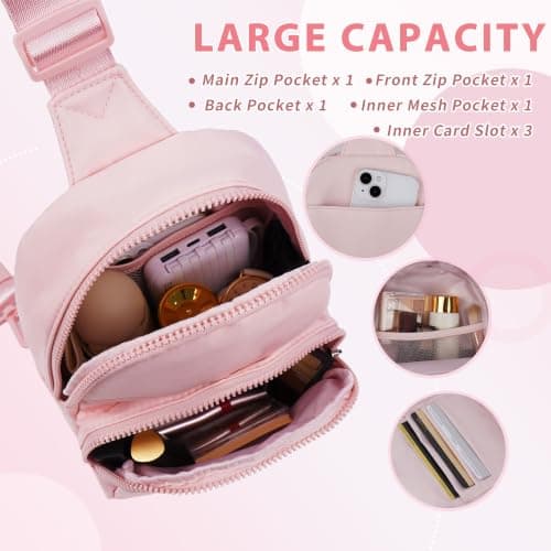 Gifts for Teen Girls Kids, Birthday Gifts for Daughter Sister, Initial Crossbody Bag Sling Bag, Teens Girls Kids Birthday YOOLIFE Teen Girls Kids Gifts for 6 7 8 9 10 11 12 13 Year Old Girl, Pink A B0FNM68MPQ