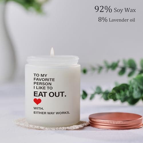 Funny Girlfriend Wife Gift, Gift for Her, Birthday Valentines Day Christmas Anniversary Present from Him, Boyfriend, Husband- 9oz Lavender Scented Candles B0F93WFHDN